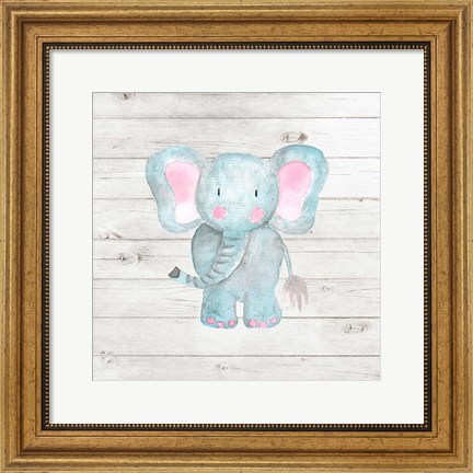 Framed Watercolor Elephant Print