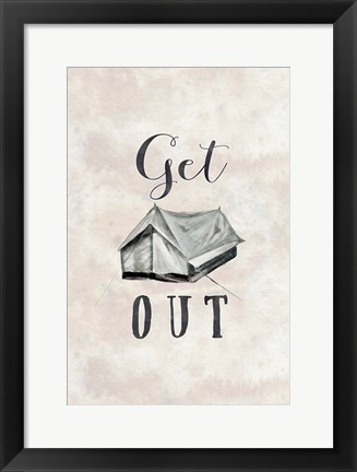 Framed Get Out Print