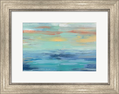 Framed Sunset Beach III Print