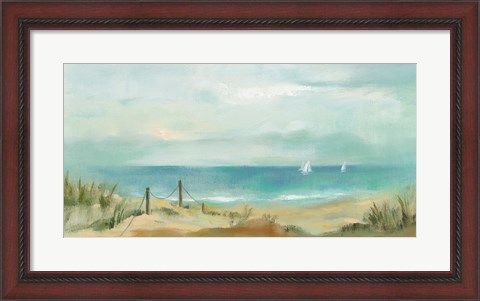 Framed Serenity on the Beach Print