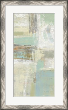 Framed Shades of Celedon II Print