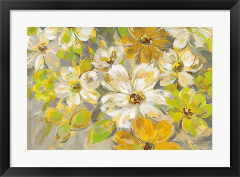 Framed Scattered Spring Petals Print