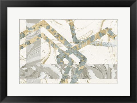 Framed Terrazzo I Crop Print