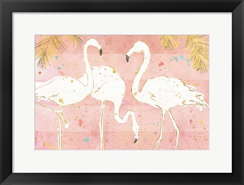 Framed Flamingo Fever IV Print
