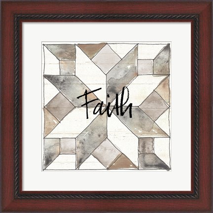 Framed Farm Memories XI Faith Print
