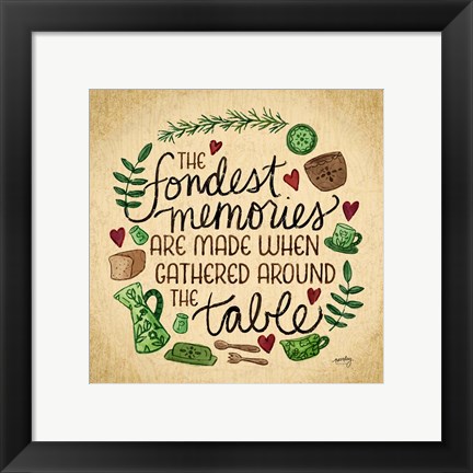 Framed Kitchen Memories II (Fondest memories) Print