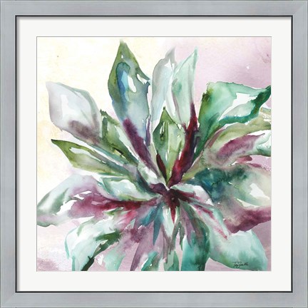 Framed Succulent Watercolor II Print