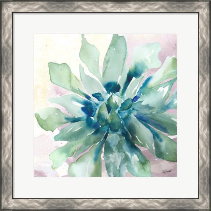 Framed Succulent Watercolor III Print