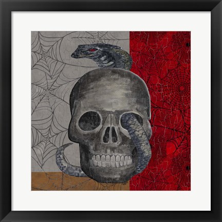 Framed Something Wicked Skull Print