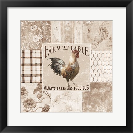 Framed Farm Nostalgia I Neutral Print