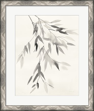 Framed Bamboo Leaves IV Print