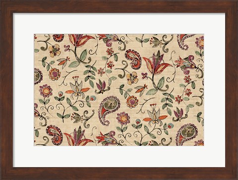 Framed Pretty Paisley I Print