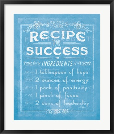 Framed Life Recipes II Blue Print