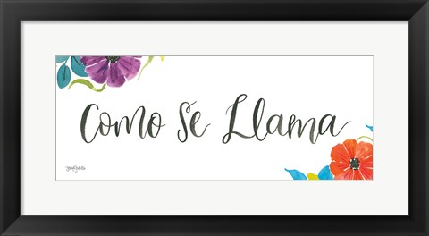 Framed La La Llama VI Print