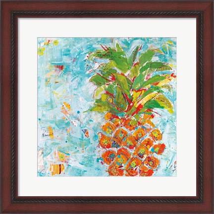 Framed Pineapple Bright Print