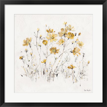 Framed Wildflowers II Yellow Print