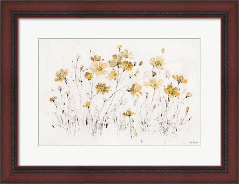 Framed Wildflowers I Yellow Print