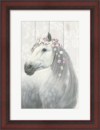 Framed Spirit Stallion II on wood Print