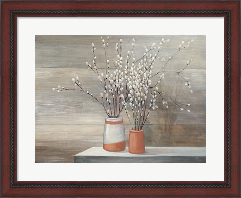 Framed Pussy Willow Still Life Print