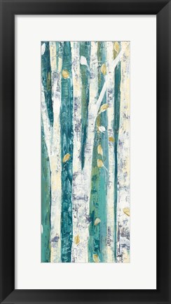 Framed Birches in Spring Panel III Print