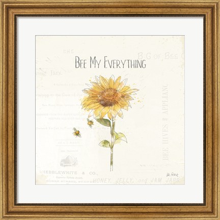 Framed Bee and Bee IV Print