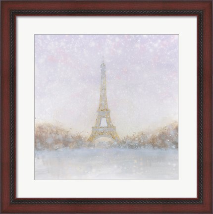 Framed Eiffel with Gold Print
