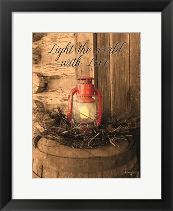 Framed Light the World Print