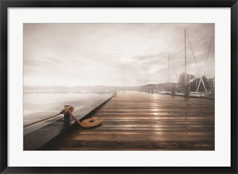 Framed Newport Dock I Print