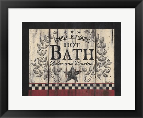 Framed Hot Bath Print