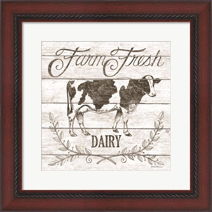 Framed Farm Fresh Dairy Print