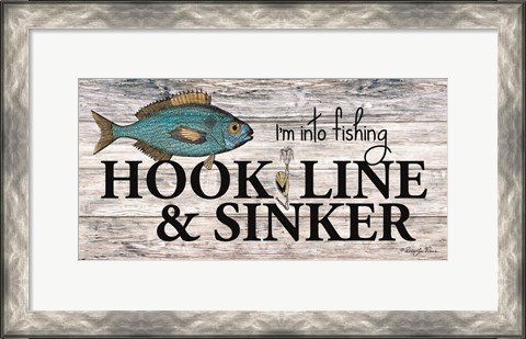 Framed Hook, Line &amp; Sinker Print