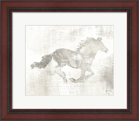 Framed Mustang Study Neutral Print