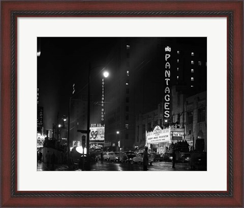 Framed 1950s 1953 Pantages Theater Academy Awards Print
