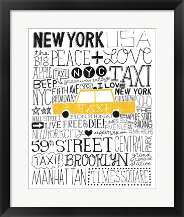 Framed Iconic NYC III Print