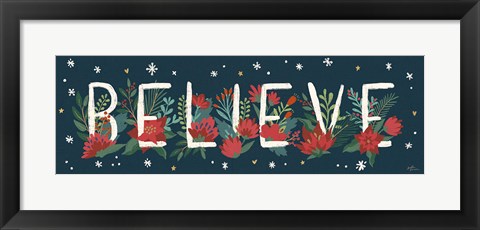 Framed Christmas Bloom VIII Print