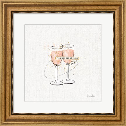 Framed Thoughtful Vines II Print