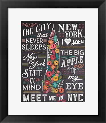 Framed Travel Blossoms II Print