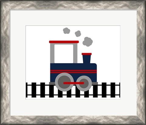 Framed Train Tracks Print