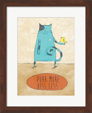 Framed Purr More Print