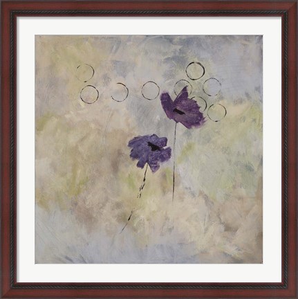 Framed Purple Flower I Print