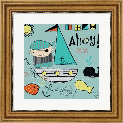 Framed Anchors Away Print