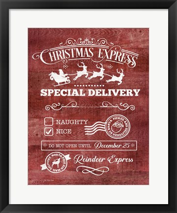 Framed Christmas Express Print