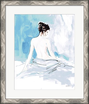 Framed Nude I Blue Print