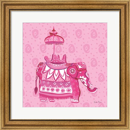 Framed Jeweled Elephant III Print