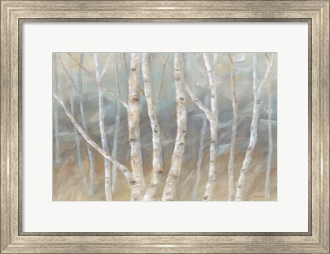 Framed Silver Birch Landscape Print