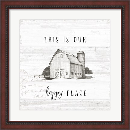 Framed Farm Life IV Shiplap Print
