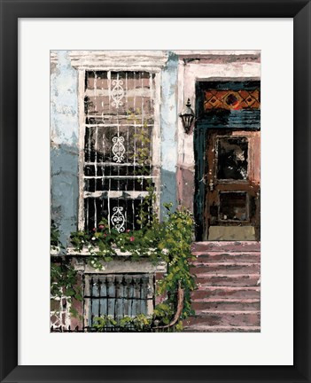 Framed New York Neighborhood I Print