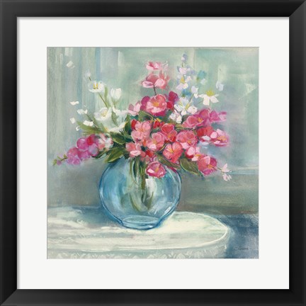 Framed Spring Bouquet I Crop Print