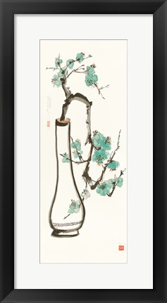 Framed Jade Blossom Print