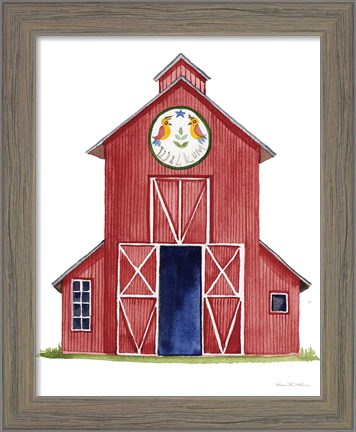 Framed Life on the Farm Barn Element II Print